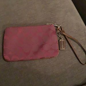 Womens coach wristlet